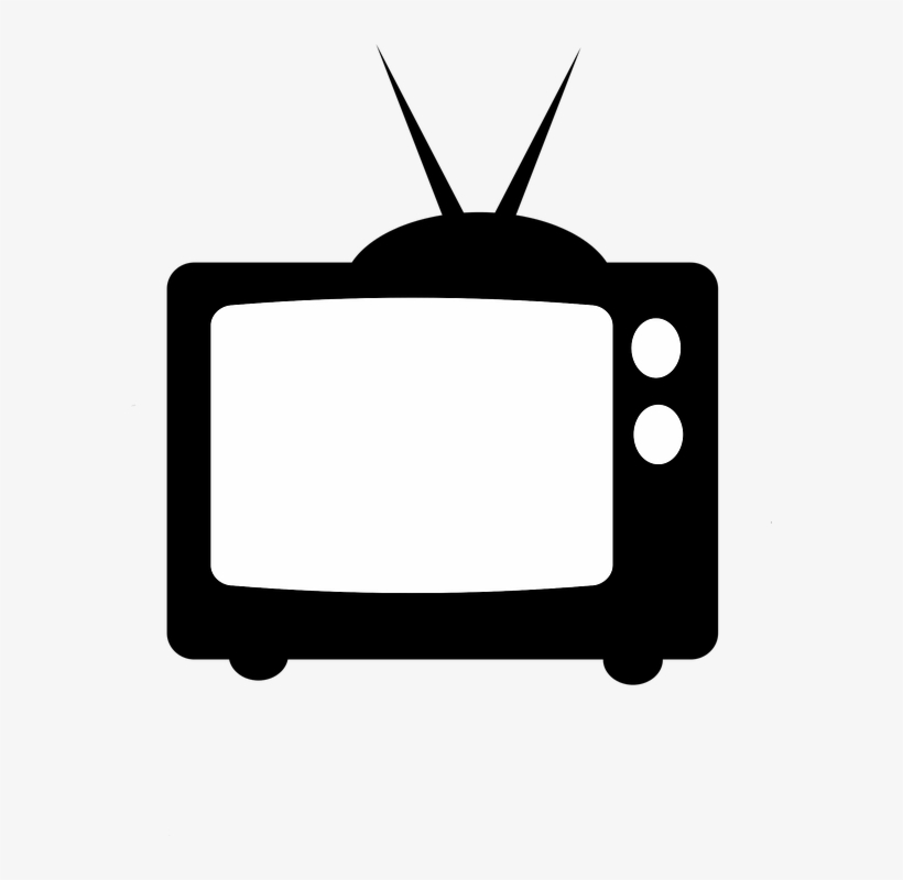 Television Clipart Tube Tv - Television Silhouette Png, transparent png