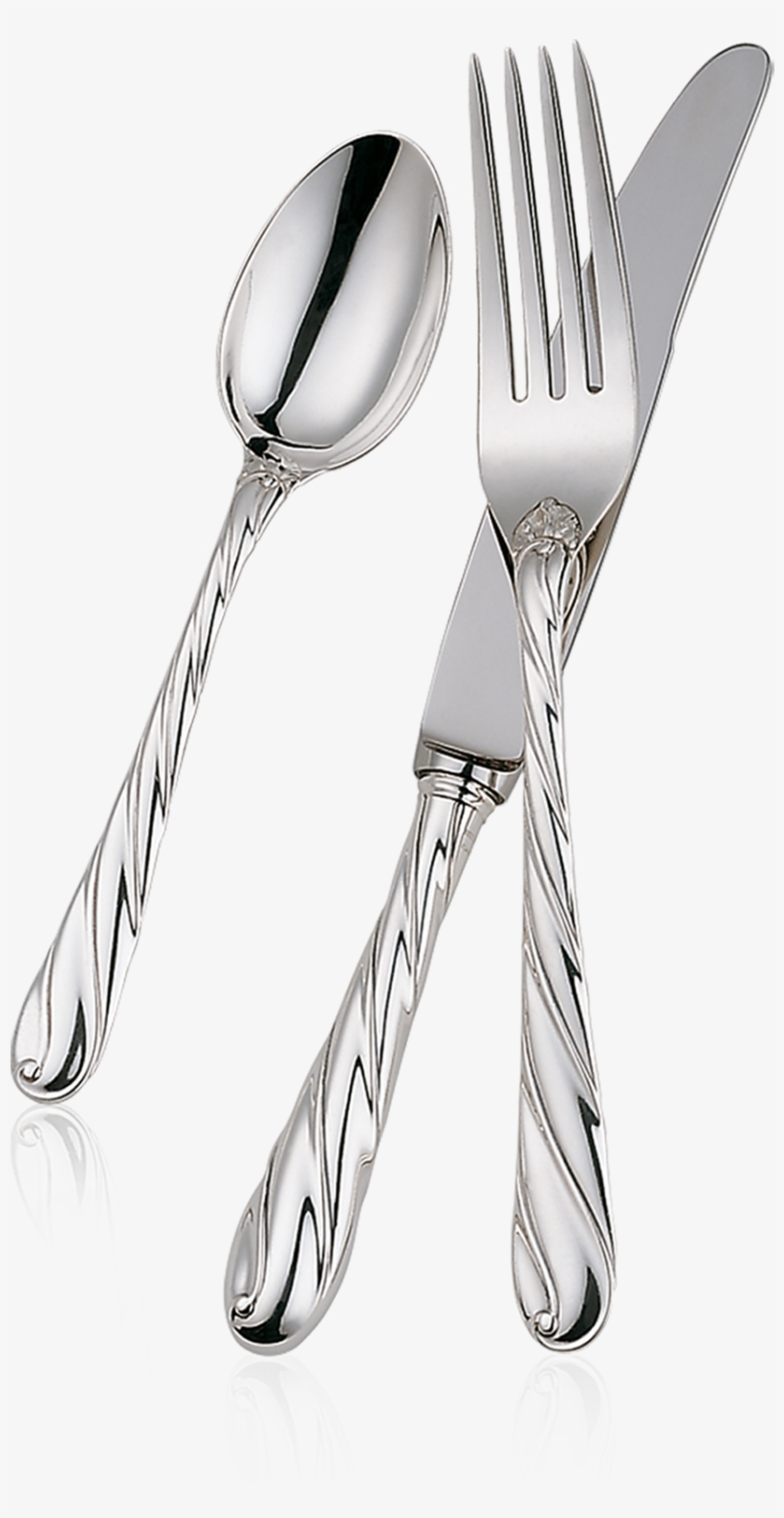 Torsadé Place Setting - Buccellati Posate Argento, transparent png