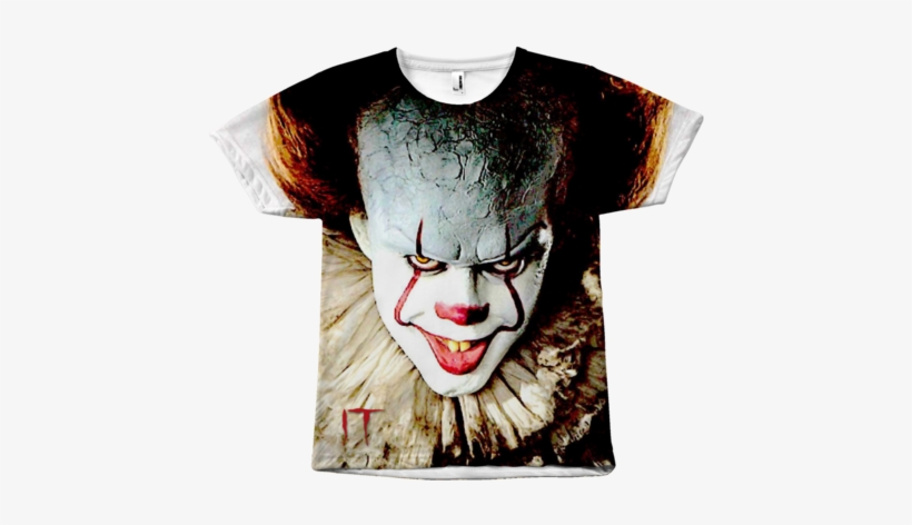 It 2017 T Shirt Pennywise Clown Stephen Tee King Men - T Shirt Pennywise, transparent png