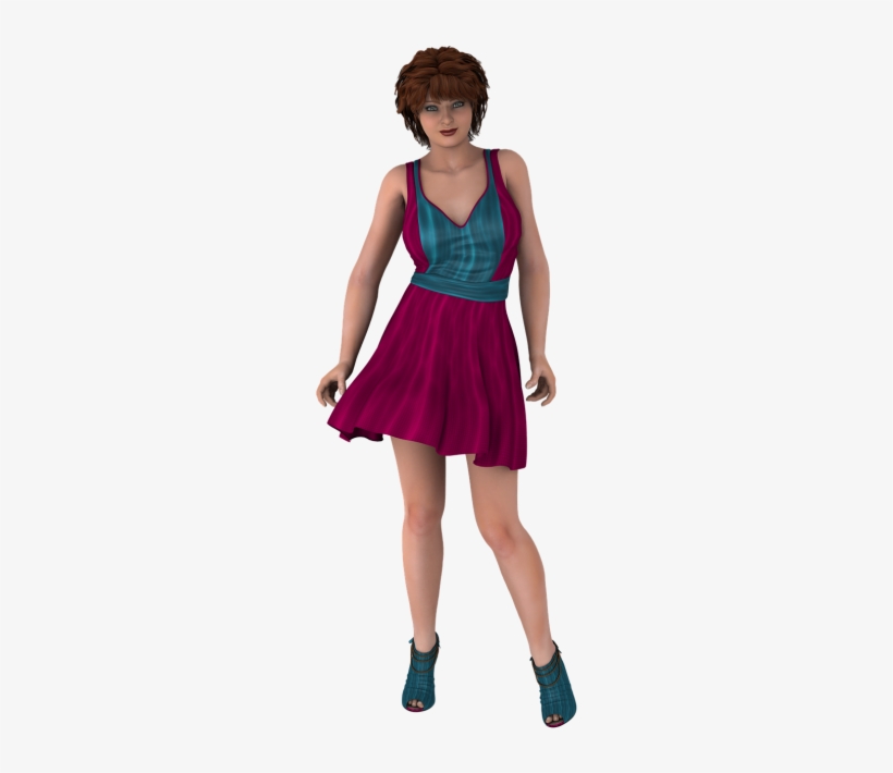 Lady,model,female,woman - Lady With Dress Transparent Png, transparent png