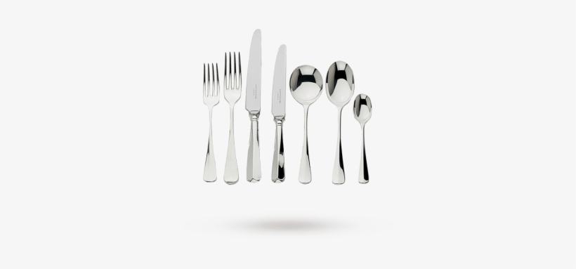 Silver Plated Rattail 7 Place Setting - Dyrberg/kern, transparent png
