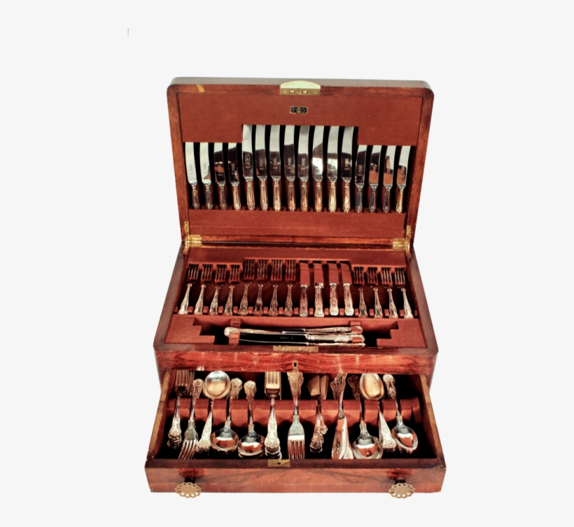 Early 20th Century 12 Place Sheffield Kings Pattern - Wood, transparent png