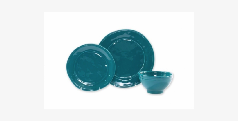 Fresh Teal 3 Piece Place Setting By Belleandjune - Ceramic, transparent png