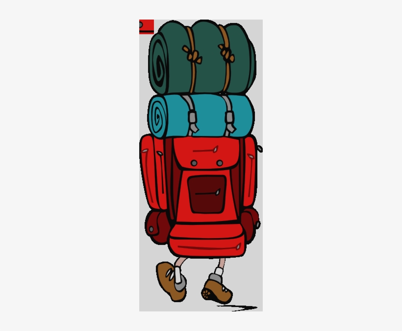 Backpack Hiking Bag Clipart Galleryhip Com The Hippest - Backpacking Clipart, transparent png