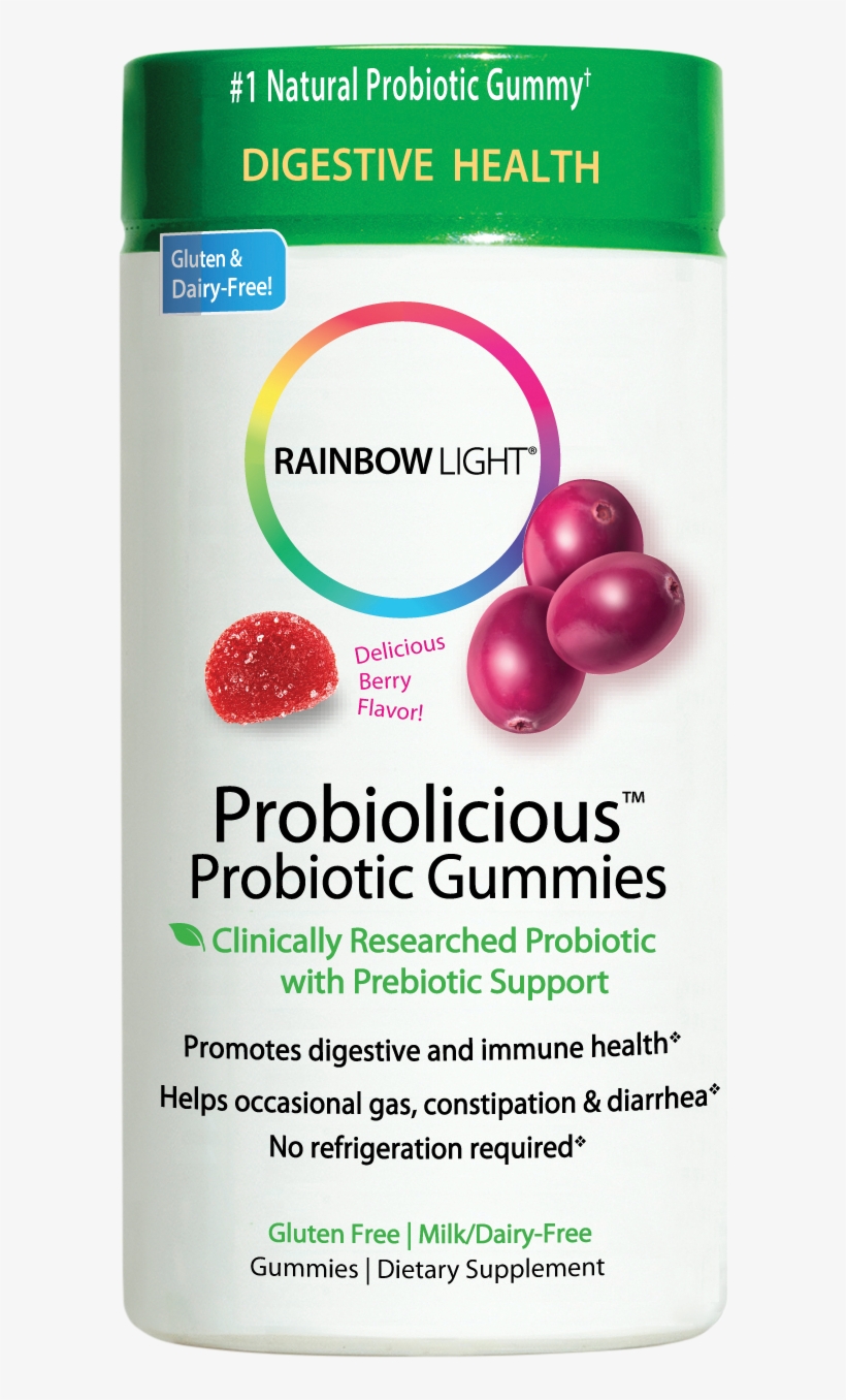 Rainbow Light Probiolicious™ Probiotic Gummies 50 Ct - Rainbow Light Probiolicious Gummies 100, transparent png