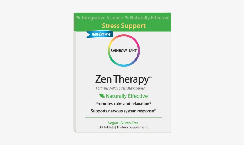 Rainbow Light Zen Therapy Tablets, 30 Ct, White - Rainbow Light - Pain-eze - 30 Tablets, transparent png