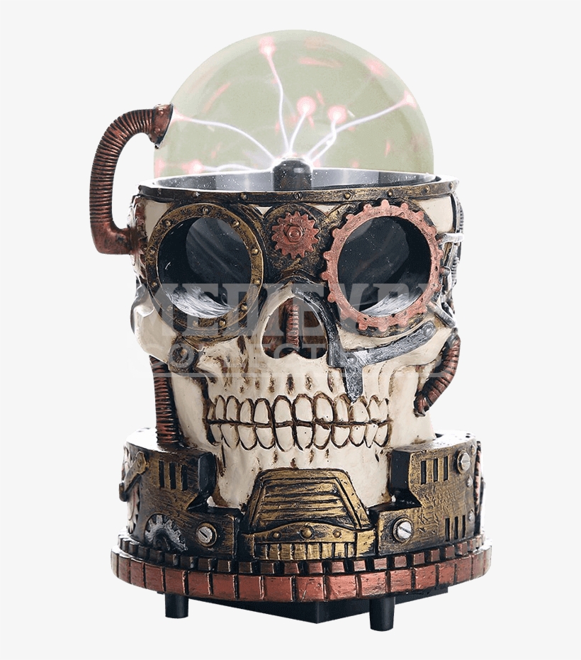 Steampunk Skull Plasma Ball - Steampunk Skull, transparent png