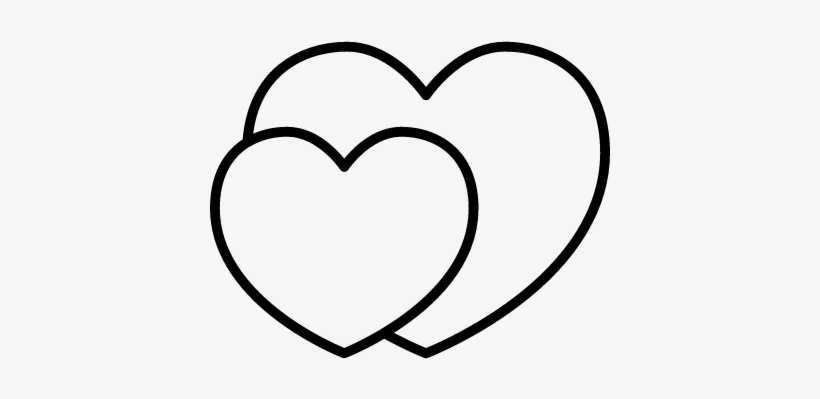 2 Hearts Vector - 2 Hearts Icon Png, transparent png