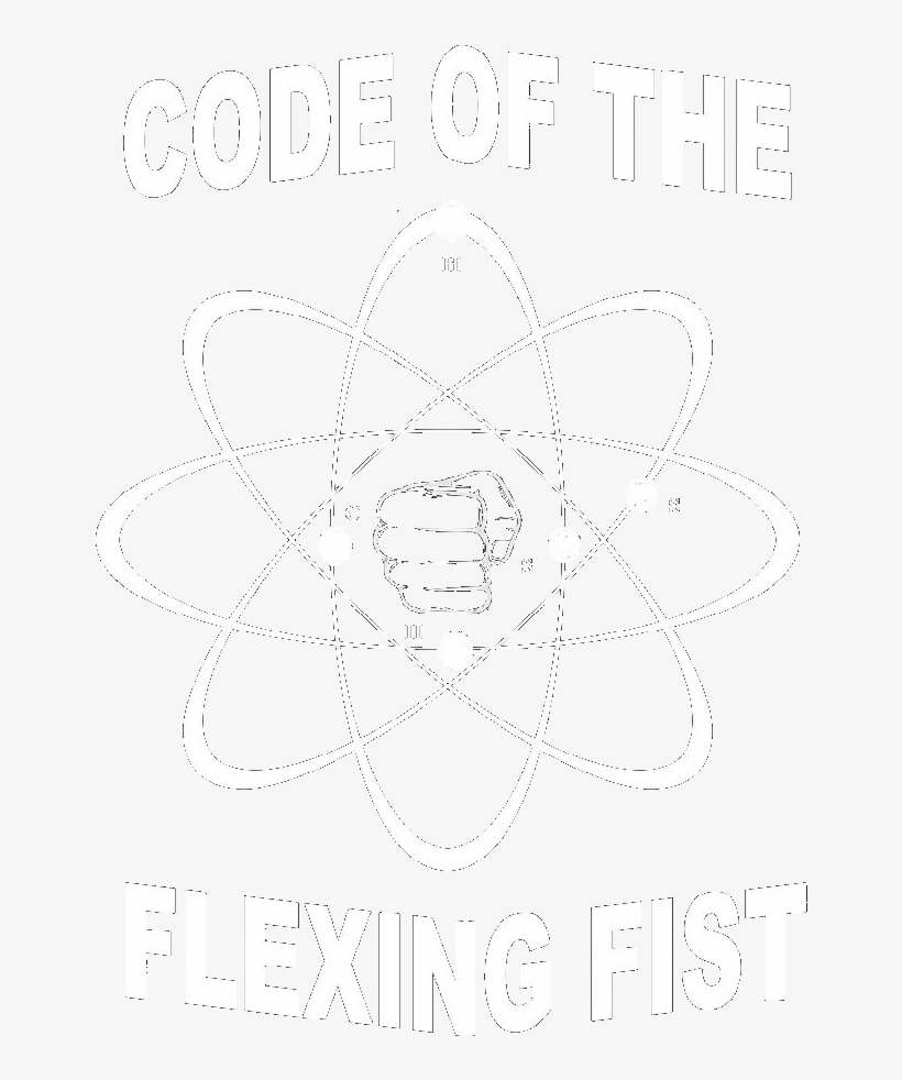 An Explanation Of Why I Say “code' Of The Flexing Fist, - Line Art, transparent png