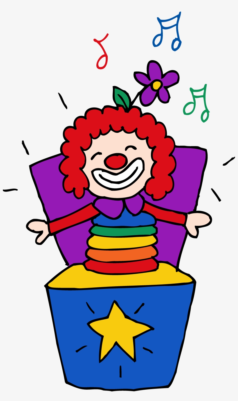 Colorful Jack In The Box Clipart - Toy Clipart, transparent png