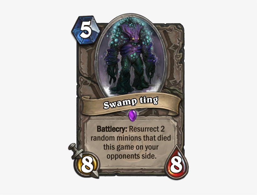 Swamp Thing, A Card With A Drawback - Hallow's End Hearthstone Hero Costumes, transparent png
