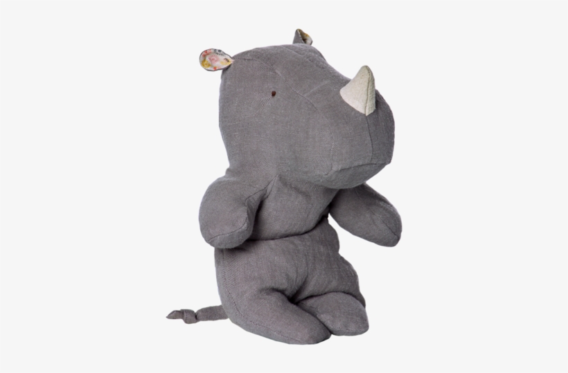 Maileg, Safari Friends, Small Rhino, Grey - Maileg Safari Friends Blue Rhino, transparent png