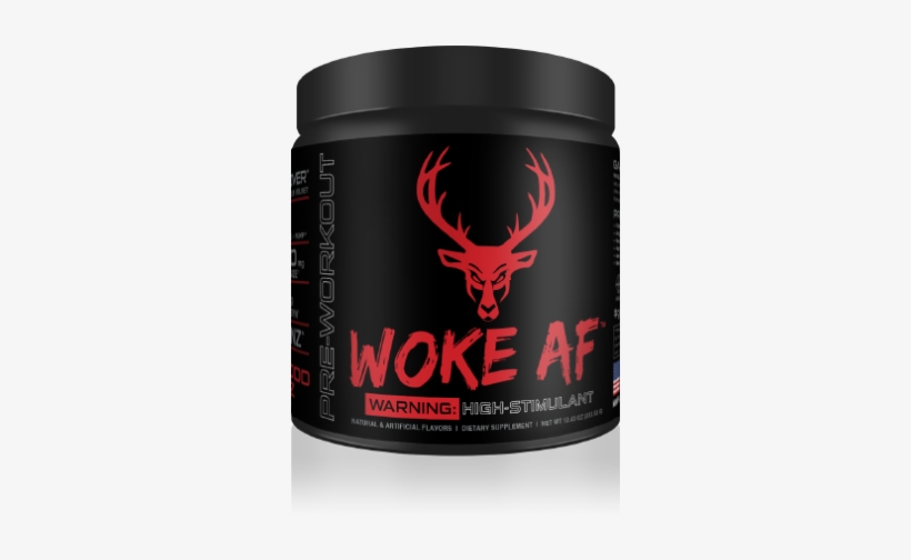 Woke Af - High Stimulant - Woke Af Pre Workout, transparent png