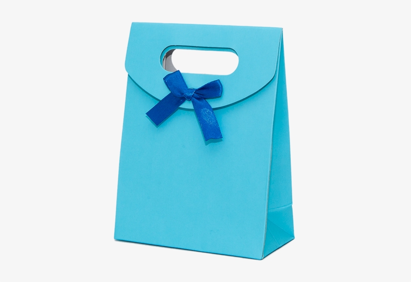 Premium Gift Bag, Blue - Gift Bag Blue Png, transparent png
