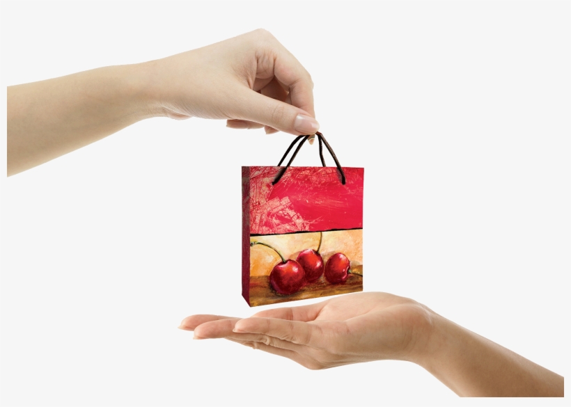 Hand Giving Gift Bag - Giving A Bag To Someone, transparent png