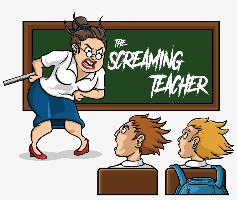 The Screaming Teacher - Teacher, transparent png