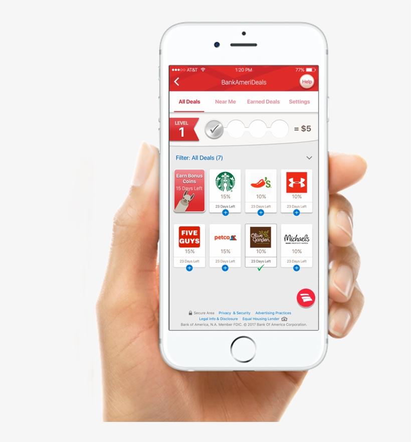 Choose The Cash Back Deals You Want - Bank Of America Spending And Budgeting Tool App, transparent png