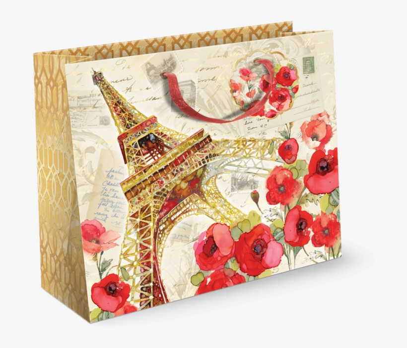 Paris Sparkle Large Gift Bag - Paris, transparent png