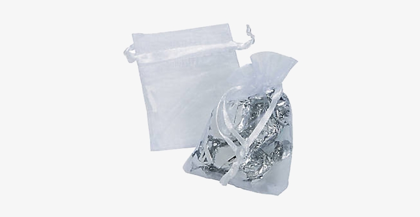 Mini White Organza Drawstring Gift Bags - White Mini Drawstring Bags 2 Units, transparent png