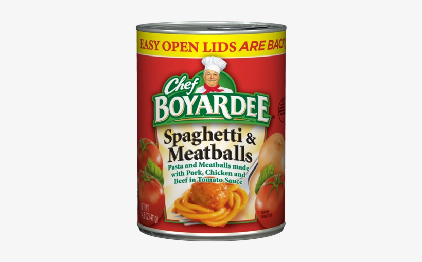 Spaghetti & Meatballs - Chef Boyardee Spaghetti, transparent png