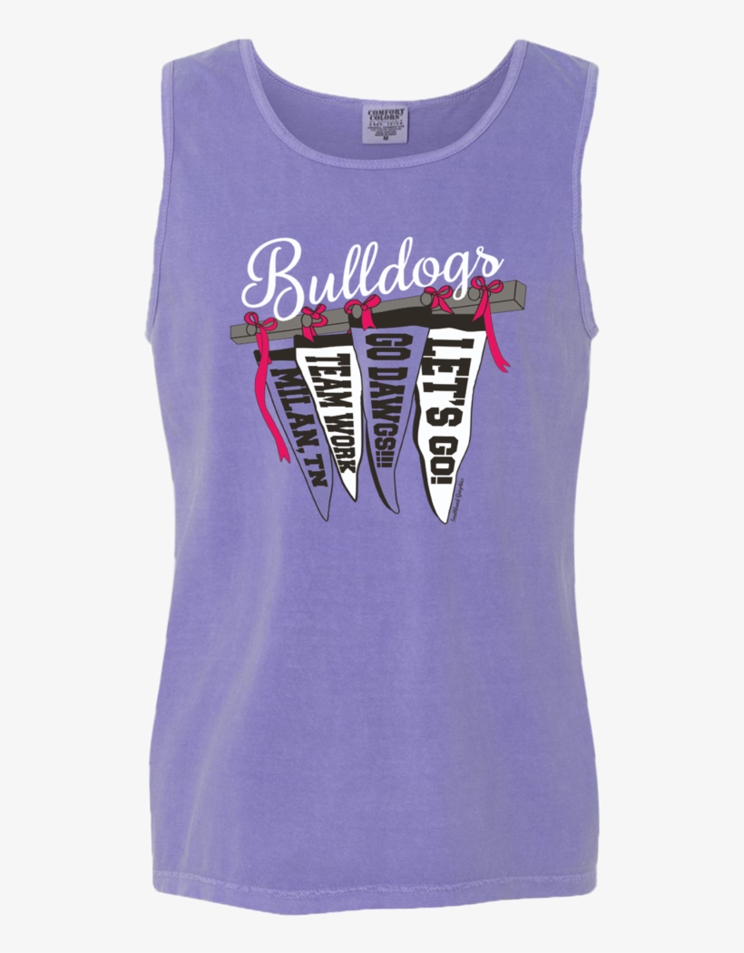 Ladies Pennant Flag Spirit Tanks - Comfort Colors Garment Dyed, transparent png