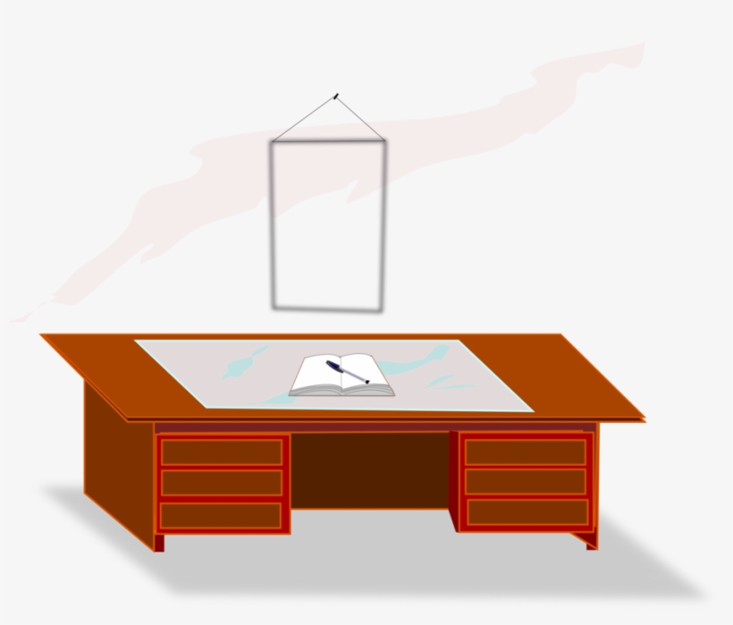 Table Desk Office School Education - Clip Art, transparent png