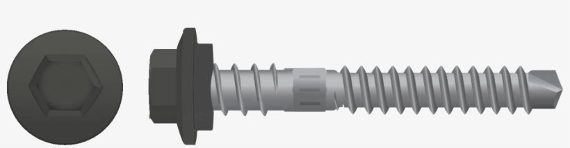 50mm Buildex Roof Zips & Bremick Vortex - Galvanised Double Grip Self Drilling Roofing Screws, transparent png