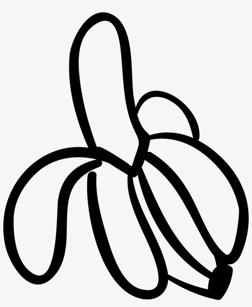 Peeled Banana - - Banana Cartoon Transparent, transparent png