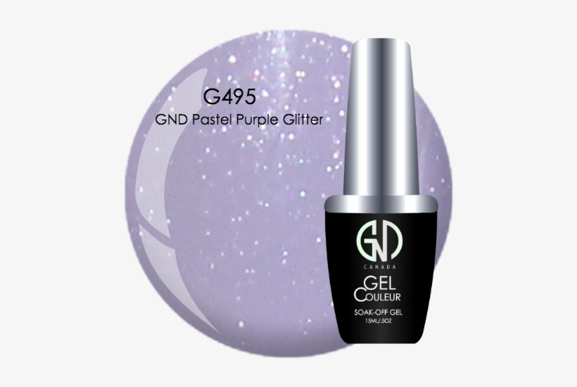 Gnd Pastel Purple Glitter Gnd G495 One Step Gel - Color, transparent png