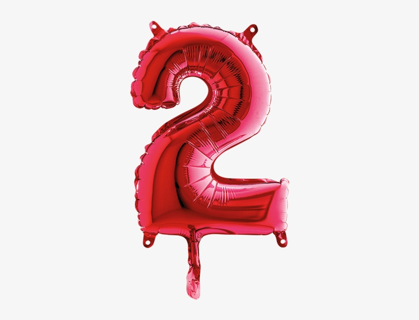 5 Palloncini Mylar Rossi 14" Numero - Balloon Number 20 Blue, transparent png