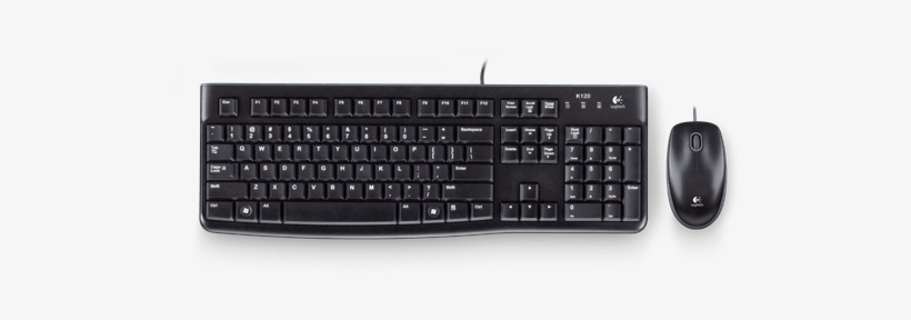 Usb Keyboard And Mouse - Logitech Desktop Mk120 Wired Keyboard And Mouse Set, transparent png