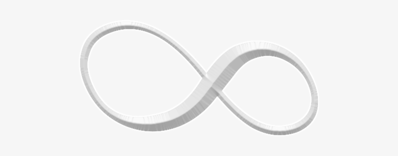 Símbolos Do Infinito Em Png - Simbolo Do Infinito Branco No Fundo Preto, transparent png