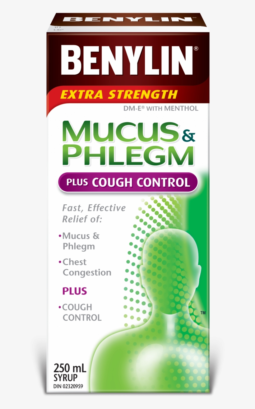 Mucus & Phlegm Plus Cough Control Syrup - Benylin Mucus And Phlegm, transparent png