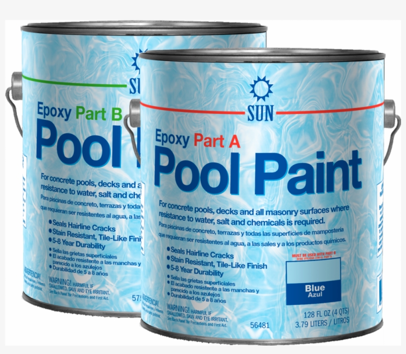 2 Part Epoxy Pool Paint By Sun Paints - Epoxy Pool Paint, transparent png