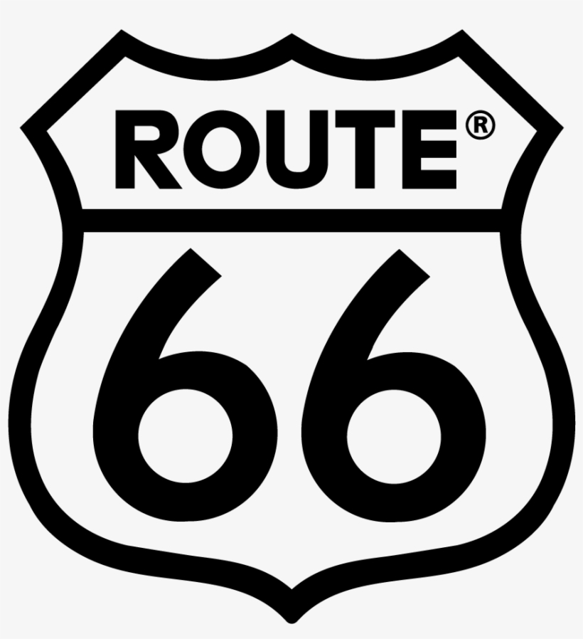 Route 66 Logo Png, transparent png