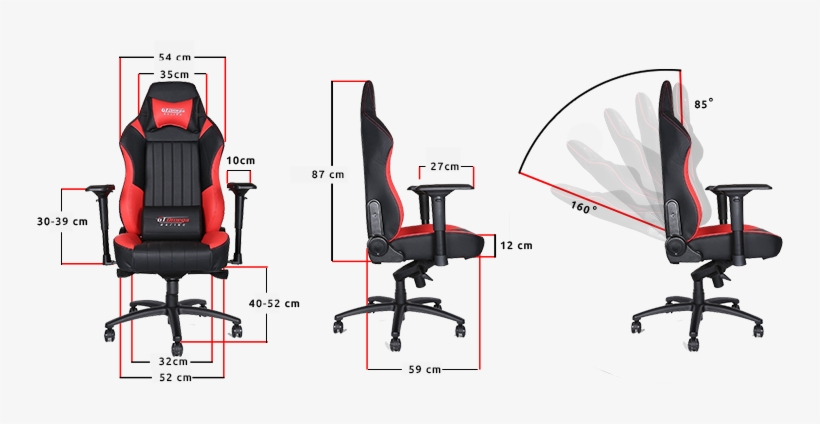 Offering The Utmost In Luxurious Comfort, Style And - Gt Omega Evo Xl Racing Office Gaming Chair Black And, transparent png