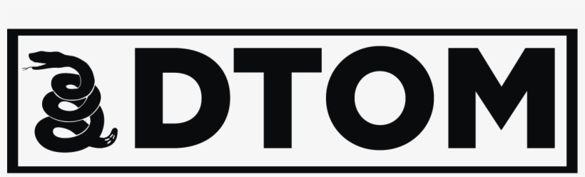 Dtom Logo Black W Snake - Circle, transparent png