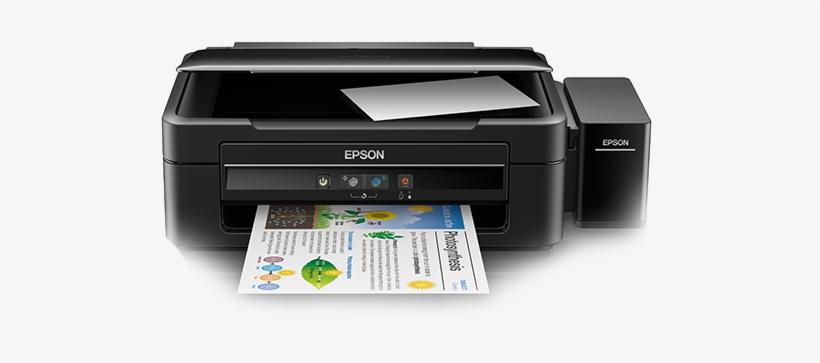 050 Impresora Epson L380/multifuncion Con Sistema De - Epson L361 Multifunction Color Inktank Printer (black), transparent png