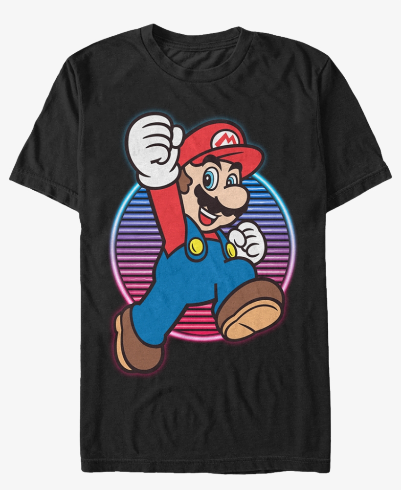 Neon Jump Super Mario T-shirt - Excitebike T Shirt, transparent png