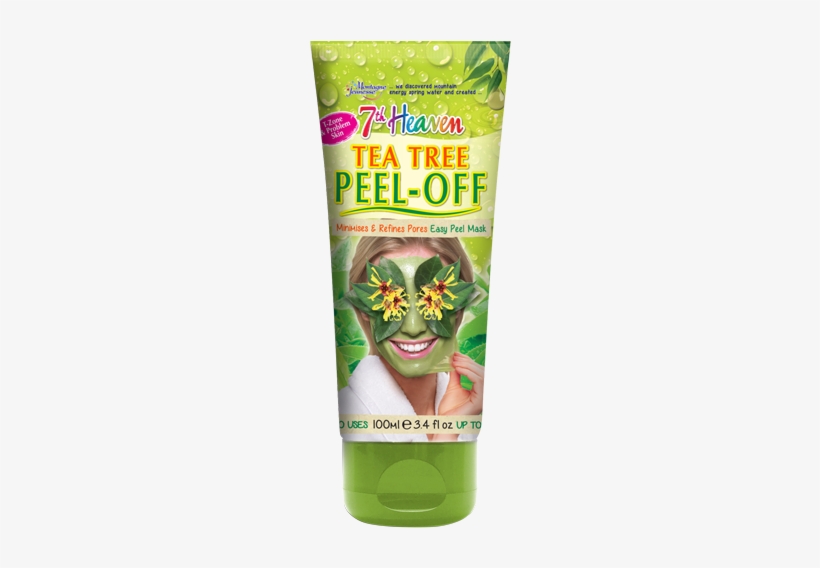 7th Heaven Tea Tree Peel-off Mask, 10ml, transparent png
