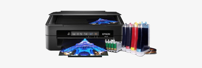 Original Size Is 487 × 300 Pixels - Epson Expression Xp-211 Color Ink-jet - Printer / Copier, transparent png