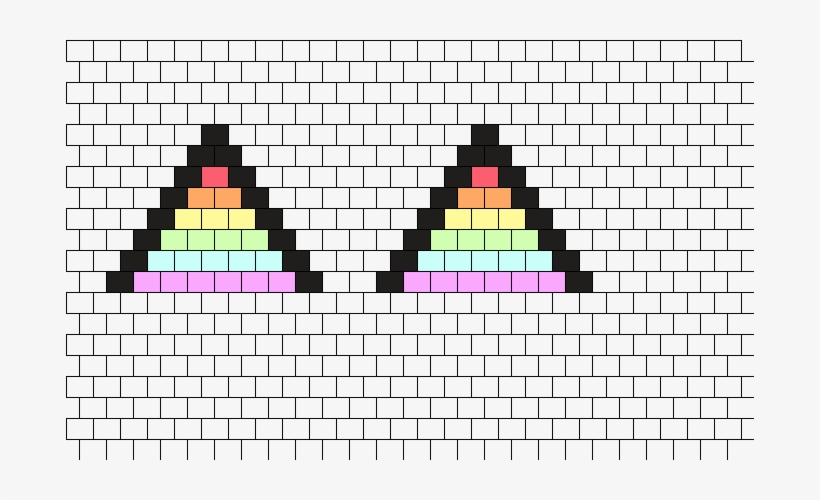 Pastel Rainbow Kitty Ears Bead Pattern - Art, transparent png