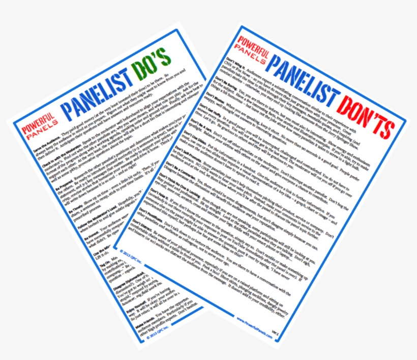 Panelistdosanddonts@2x - Powerful Panels, transparent png