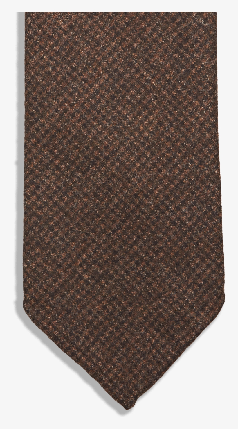 Brown Cashmere/wool Houndstooth Tie - Wool, transparent png