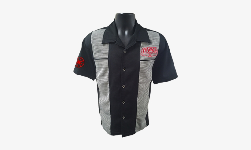 Mag Classic Houndstooth Panel Shirt - White, transparent png
