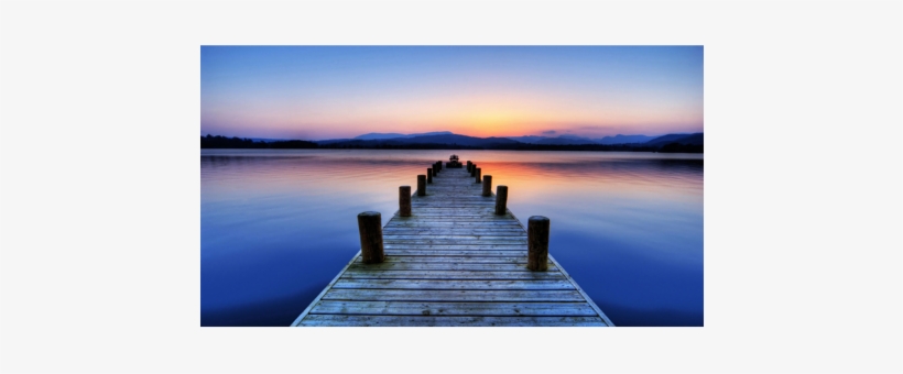 Nature Background - Lake And Dock Landscape Photo Still Water Photography, transparent png