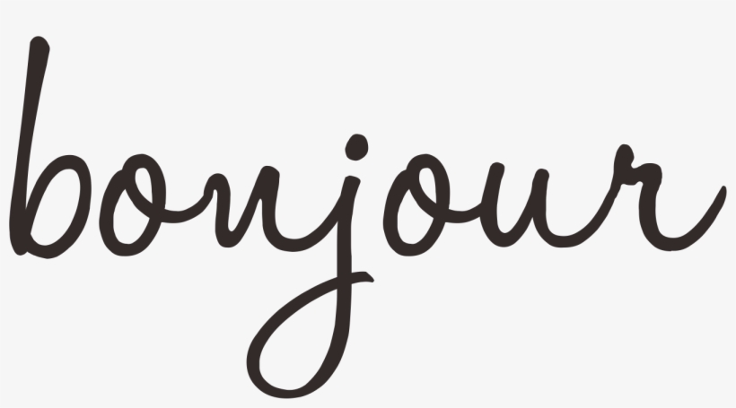Bonjour - Love You More! Ornament (round), transparent png
