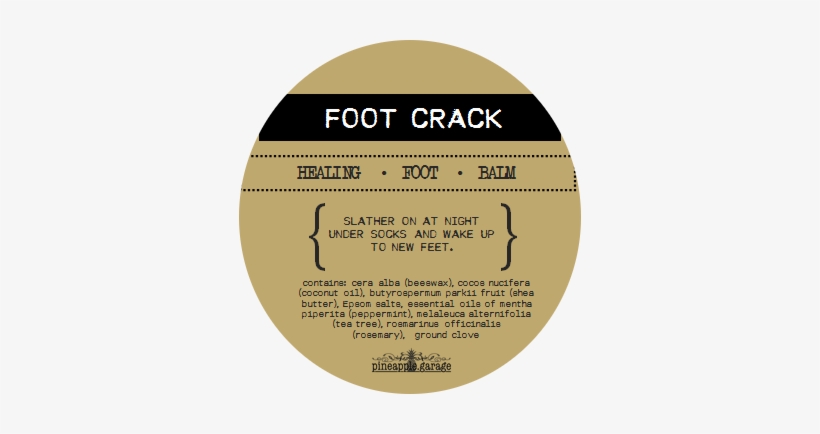 Healing Foot Balm - Circle, transparent png