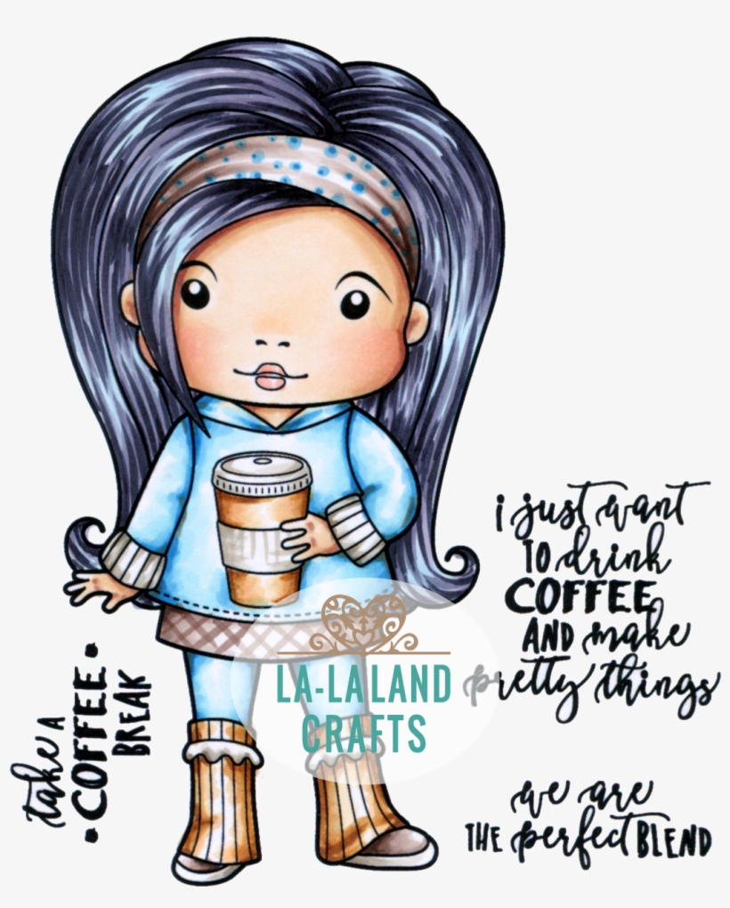 Store Search - La-la Land Cling Stamps 4.5 Inchx3.5 Inch-coffee Break, transparent png