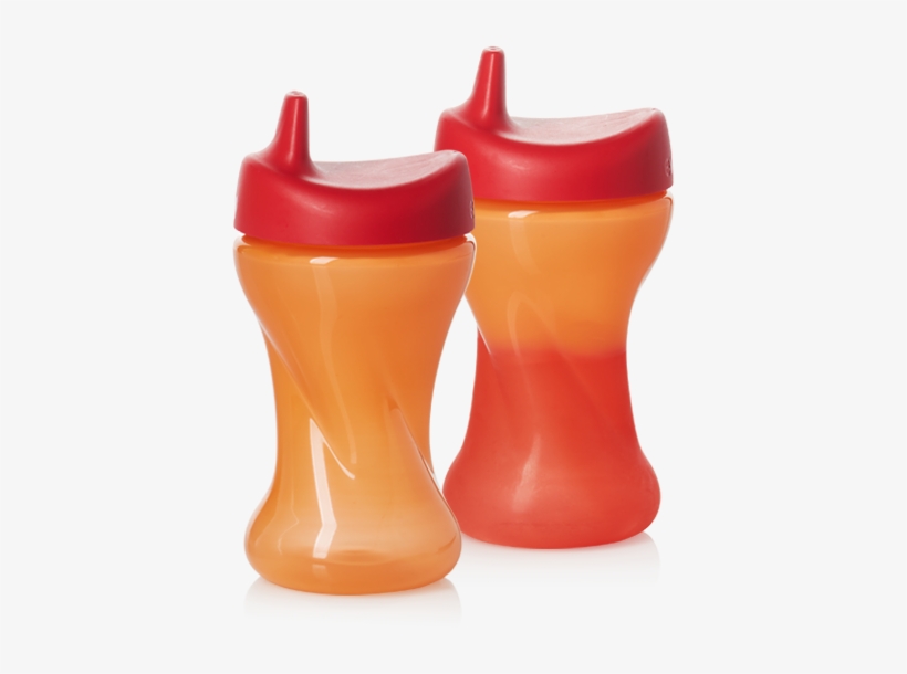 Straw Or Sippy Insulated Or Non-insulated Hard Spout - Evenflo Feeding Triple-flo Color Flo Twist 3 Piece,, transparent png